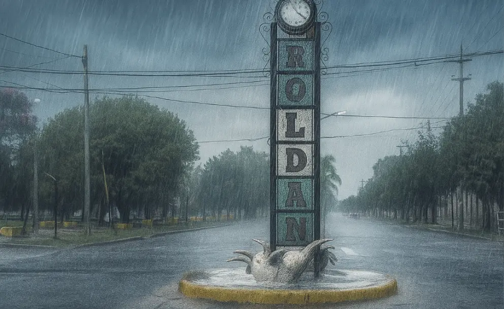 ROLDÁN REGISTRÓ EN MEDIO DÍA CASI TODO EL PROMEDIO PLUVIAL DE AGOSTO
