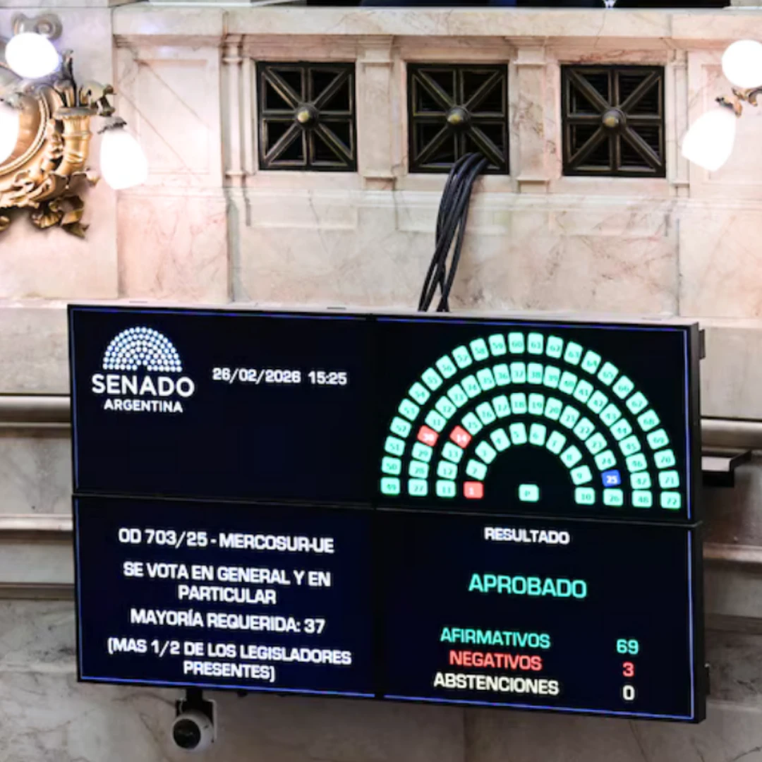 EL SENADO APROBÓ EL ACUERDO ENTRE MERCOSUR Y LA UNIÓN EUROPEA