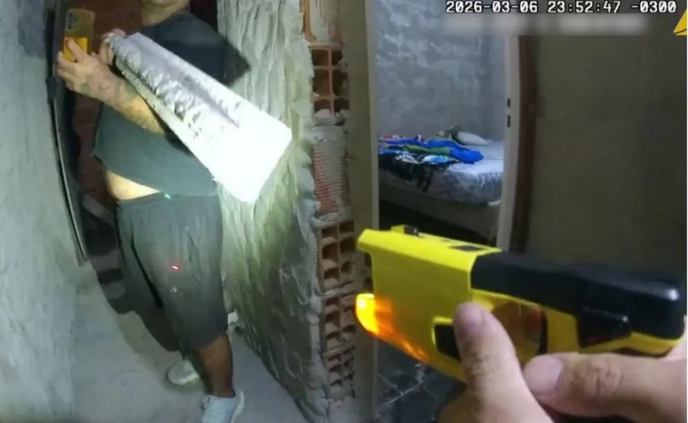 UN HOMBRE FUE REDUCIDO CON TASER TRAS UN EPISODIO DE VIOLENCIA Y AMENAZAS