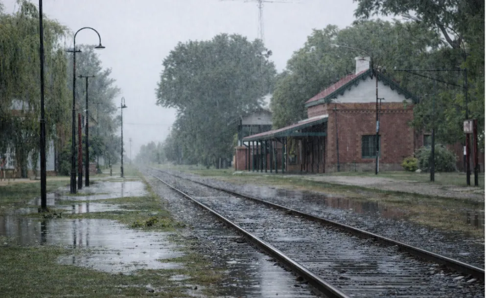 ROLDÁN ACUMULÓ 100 MM DE LLUVIA Y EL DOMINGO SIGUE INESTABLE