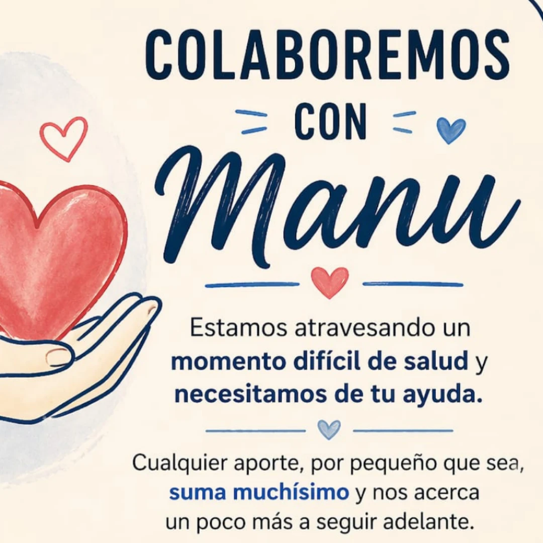 SOLIDARIDAD EN ROLDÁN: PIDEN COLABORACIÓN PARA EL TRATAMIENTO DE MANUEL HEGI