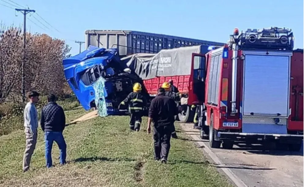 CHOQUE EN RUTA 34 DEJA UN CAMIONERO GRAVE Y CORTE TOTAL QUE AFECTA LA CIRCULACIÓN