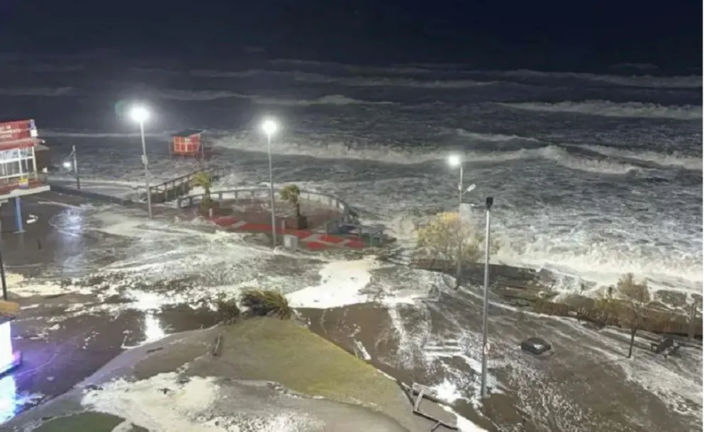 ALERTA EN MONTE HERMOSO POR VIENTOS DE HASTA 90 KM/H Y SUBA DEL MAR