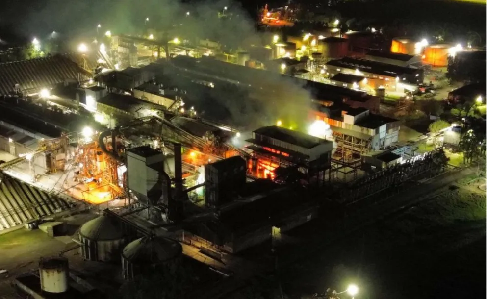 RICARDONE: UN INCENDIO EN VICENTIN OBLIGÓ A EVACUAR A TODO EL PERSONAL