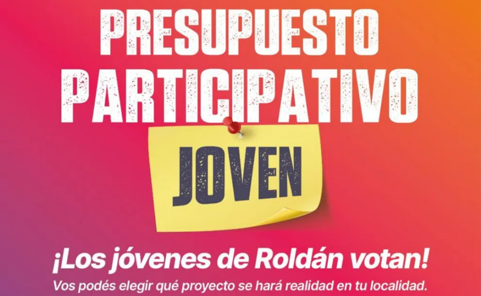 ROLDÁN REALIZA UNA NUEVA VOTACIÓN ABIERTA PARA DEFINIR OBRAS PENSADAS POR JÓVENES
