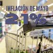 LA INFLACIÓN DE MAYO FUE DEL 2,1% Y ACUMULA 14,7% EN LOS PRIMEROS CINCO MESES 