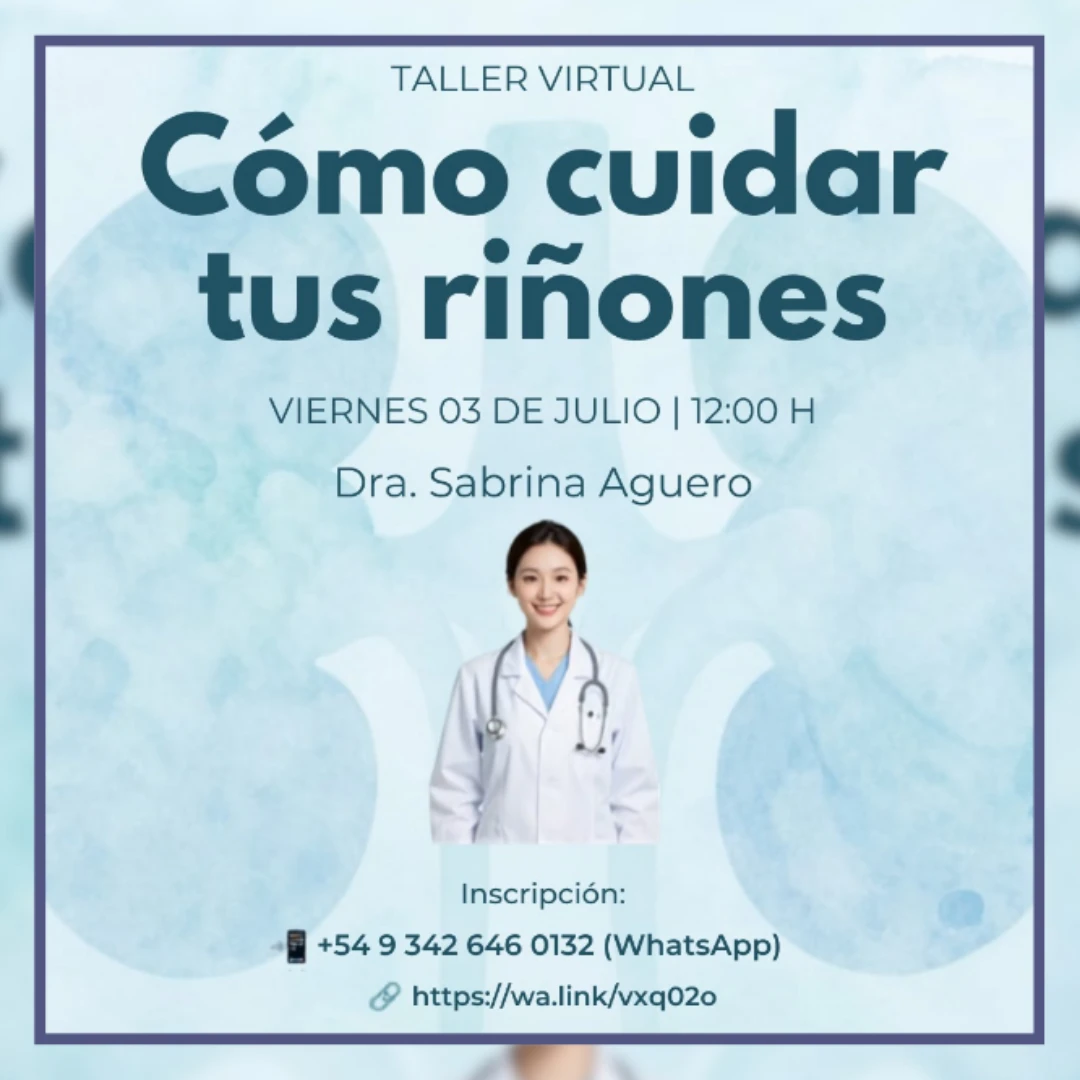 CAPACITACIÓN GRATUITA PARA APRENDER A CUIDAR LOS RIÑONES Y PREVENIR ENFERMEDADES