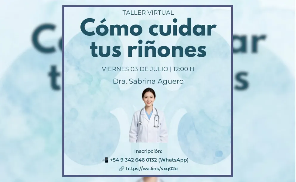 CAPACITACIÓN GRATUITA PARA APRENDER A CUIDAR LOS RIÑONES Y PREVENIR ENFERMEDADES