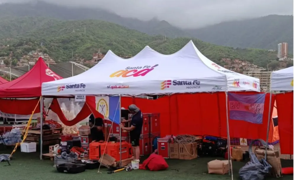 RESCATISTAS SANTAFESINOS YA TRABAJAN EN VENEZUELA TRAS LOS TERREMOTOS