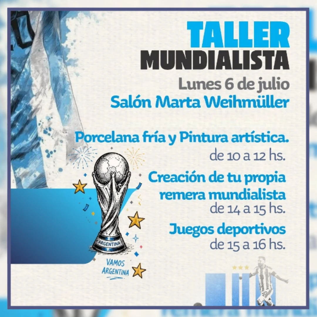 PINTURA, DEPORTE Y REMERAS MUNDIALISTAS EN UNA JORNADA ESPECIAL EN SAN JERÓNIMO SUD
