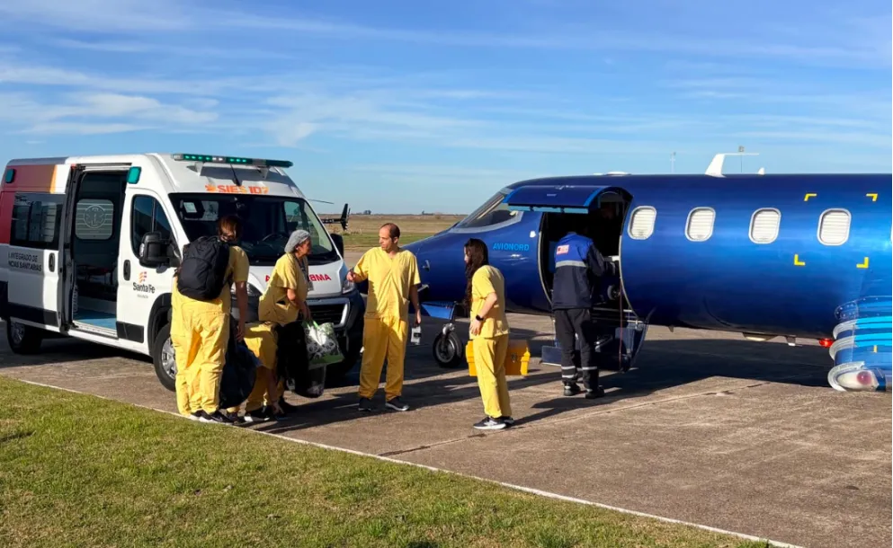 UN HELICÓPTERO Y DOS AVIONETAS PARTICIPARON DE UN OPERATIVO DE DONACIÓN DE ÓRGANOS