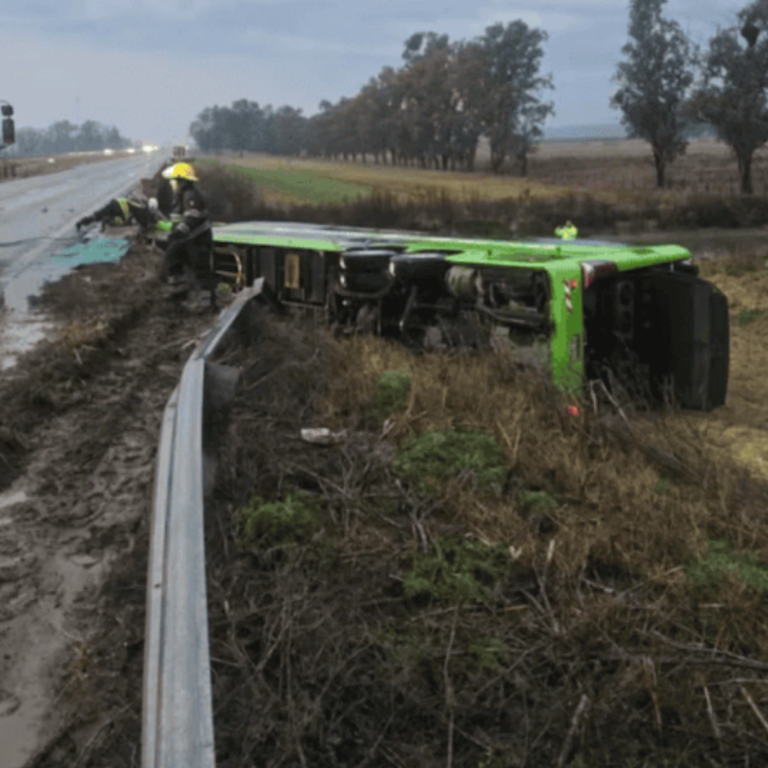 UN MICRO DE VÍA TAC DESPISTÓ Y CAYÓ AL VACÍO EN CARMEN DE ARECO