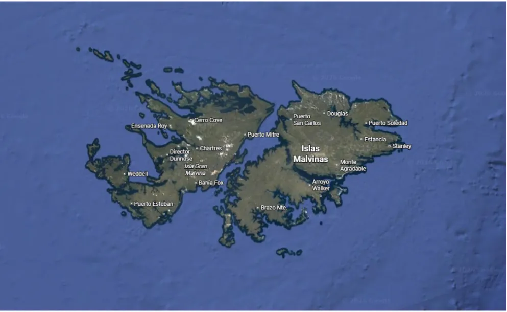 GOOGLE MAPS VOLVIÓ A MOSTRAR "ISLAS MALVINAS" Y EL TEMA SE HIZO VIRAL EN TODO EL PAÍS