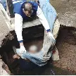 PEREZ: RESCATARON A UN HOMBRE QUE CAYÓ A UN POZO CIEGO DE TRES METROS