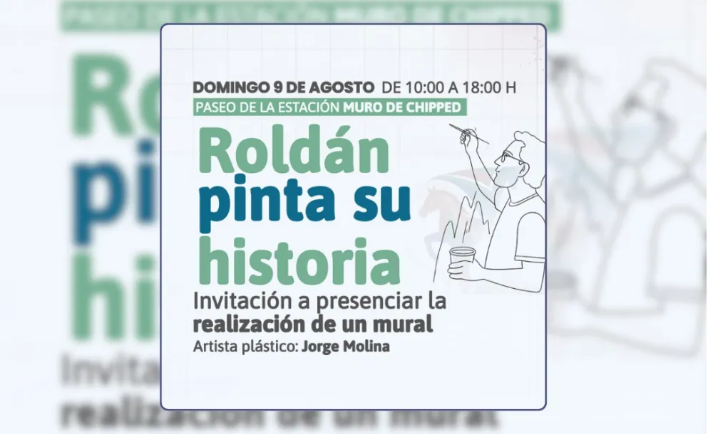 ARTE E IDENTIDAD: CREARÁN UN MURAL EN VIVO POR LOS 160 AÑOS DE ROLDÁN