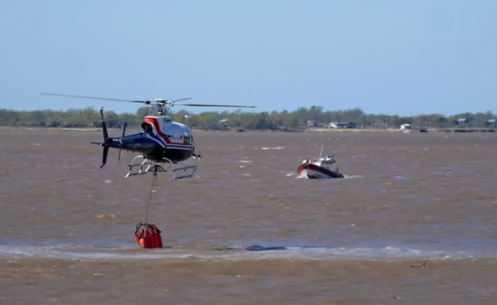 LA PROVINCIA PROBÓ CON ÉXITO SU NUEVA FLOTA AÉREA CONTRA INCENDIOS
