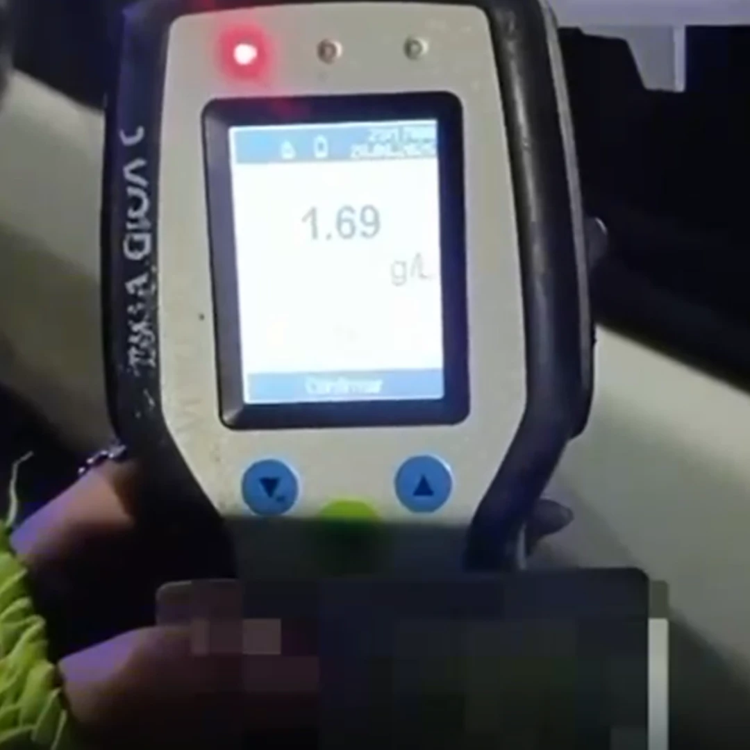 DOS CONDUCTORES DIERON POSITIVO EN ALCOHOLEMIA Y UNO SUPERÓ LOS 2 G/L