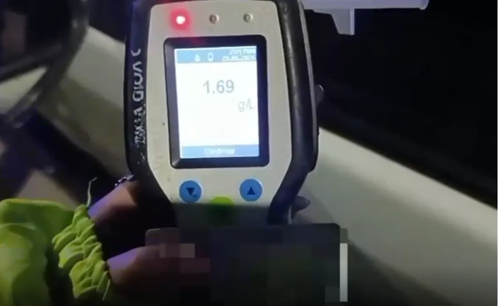 DOS CONDUCTORES DIERON POSITIVO EN ALCOHOLEMIA Y UNO SUPERÓ LOS 2 G/L