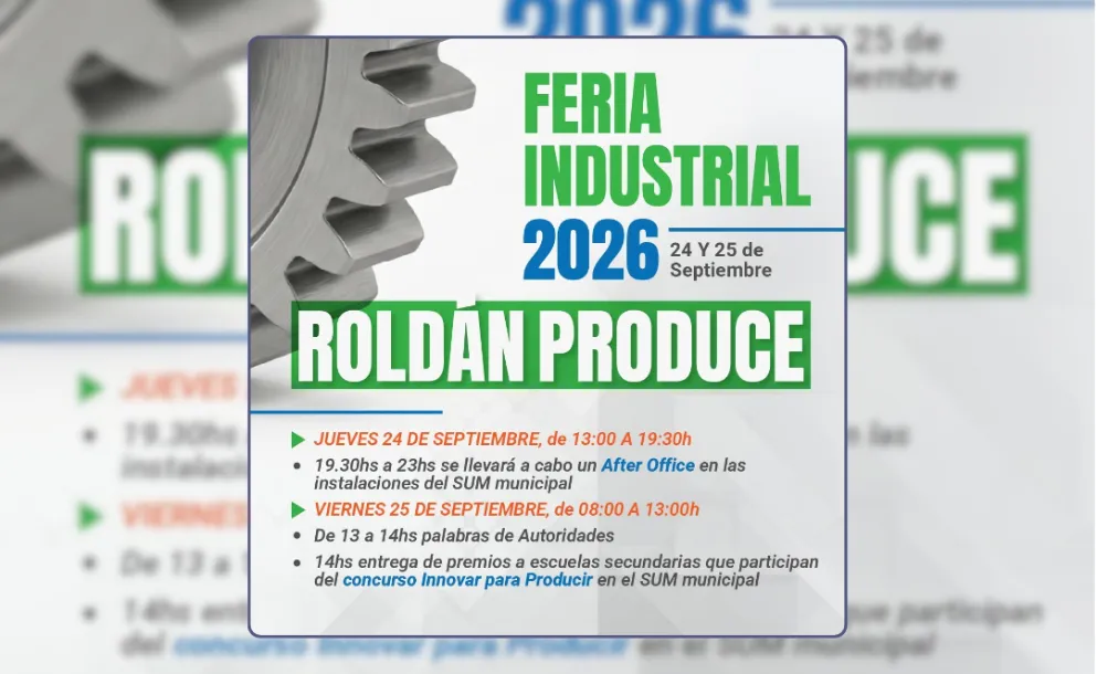 ROLDÁN PRODUCE: MÁS DE 40 EMPRESAS SE REÚNEN ESTE JUEVES Y VIERNES EN LA FERIA INDUSTRIAL