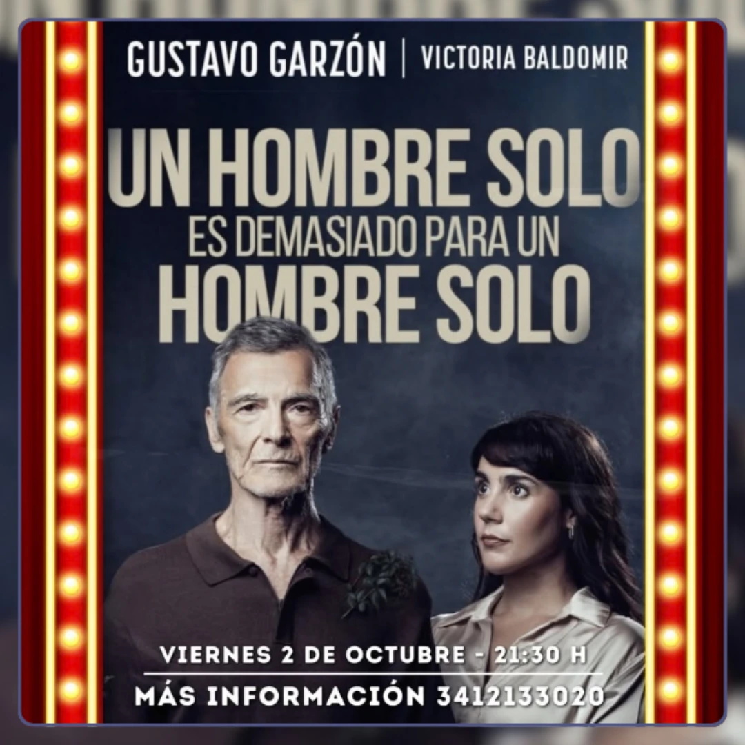 GUSTAVO GARZÓN Y VICTORIA BALDOMIR SE PRESENTAN EN LA SALA TEATRO DE ROLDÁN