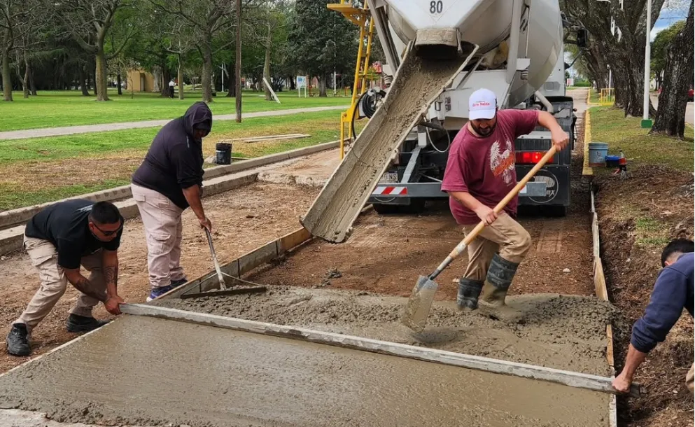 SAN JERÓNIMO SUD: FINALIZARON TRABAJOS EN CALLE 9 DE JULIO Y DOS SECTORES DE LA LOCALIDAD