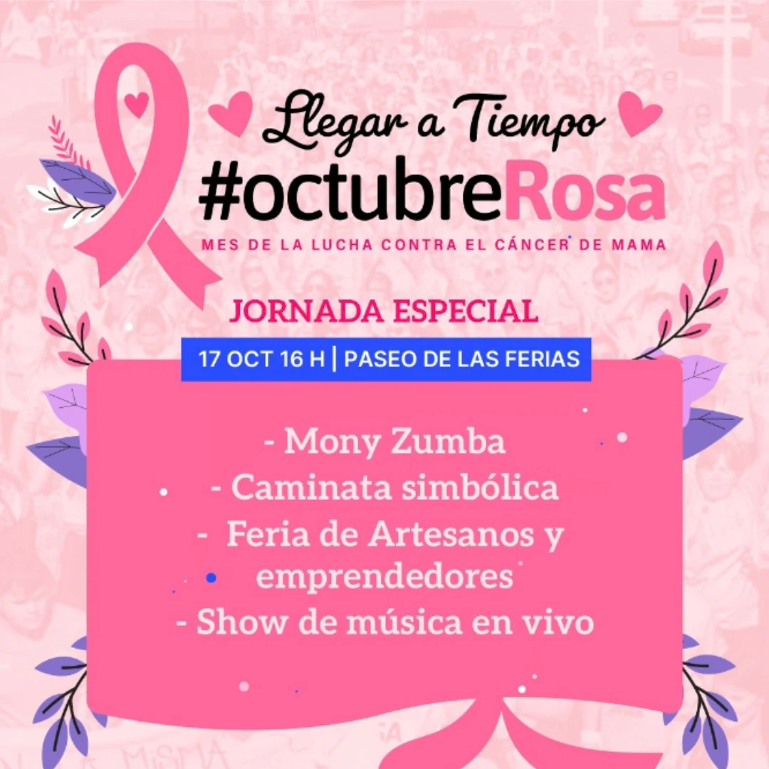 OCTUBRE ROSA: CON CAMINATA Y ACTIVIDADES ABIERTAS, ROLDÁN CELEBRARÁ EL FESTIVAL ROSA