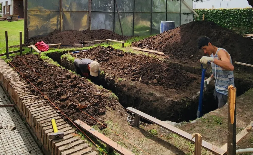 TRAS LAS GESTIONES DE LA COMUNA, EMPEZARON LAS OBRAS PARA UN NUEVO CAJERO EN SAN JERONIMO SUD